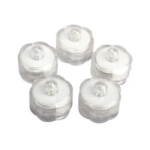 20pcs Battery operated Led tea light Submersible Waterproof candle lamp Wedding Party Flameless home vase floralytes decor-AMBER | Дом и сад