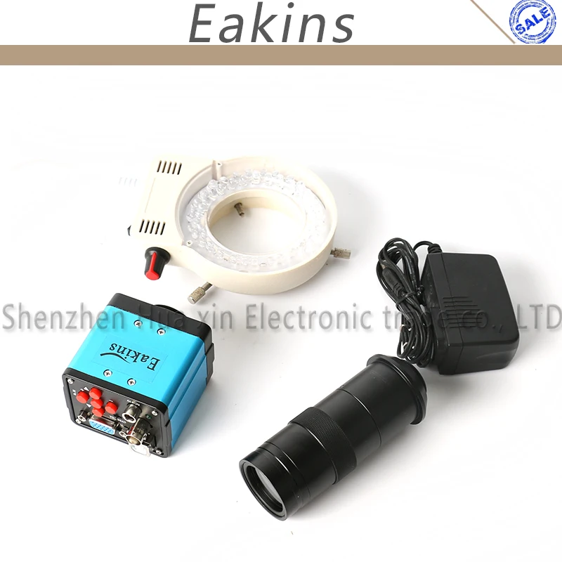 Электронный цифровой микроскоп 3 в 1 VGA USB BNC 1080 МП P HD камера CCD + зум объектив с