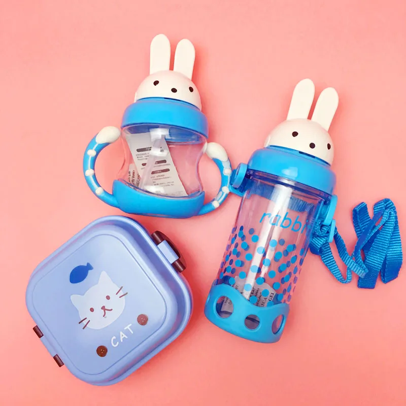 3 шт./компл. мультяшный Ланч бокс для детский пищевой контейнер двойной