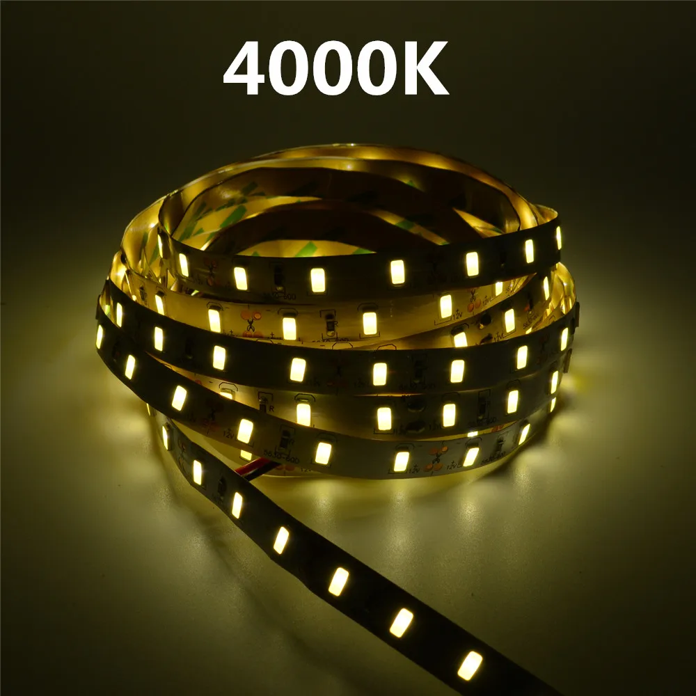 10 мм шириной на печатной плате DC12V Светодиодные ленты SMD5630 60 Светодиодный/m 300