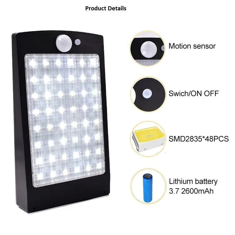 Открытый уличный Водонепроницаемый Настенные светильники 48 светодиодный пульт