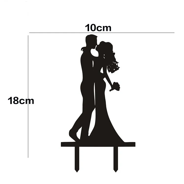 Акриловые топперы для свадебного торта романтический свадебный флаг жениха