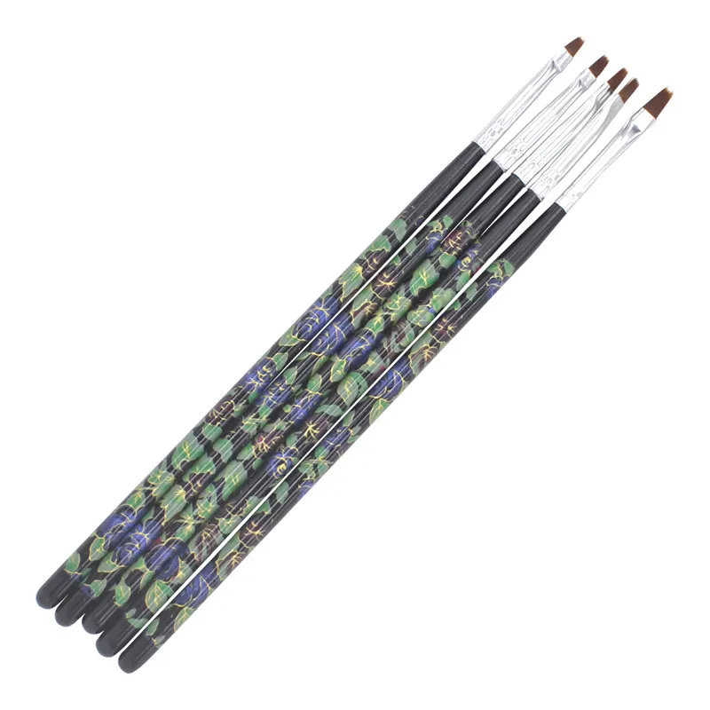 Набор кистей для маникюра YZWLE набор полировки ногтей 5 шт./упак.|nail brush tool|painting toolsnail