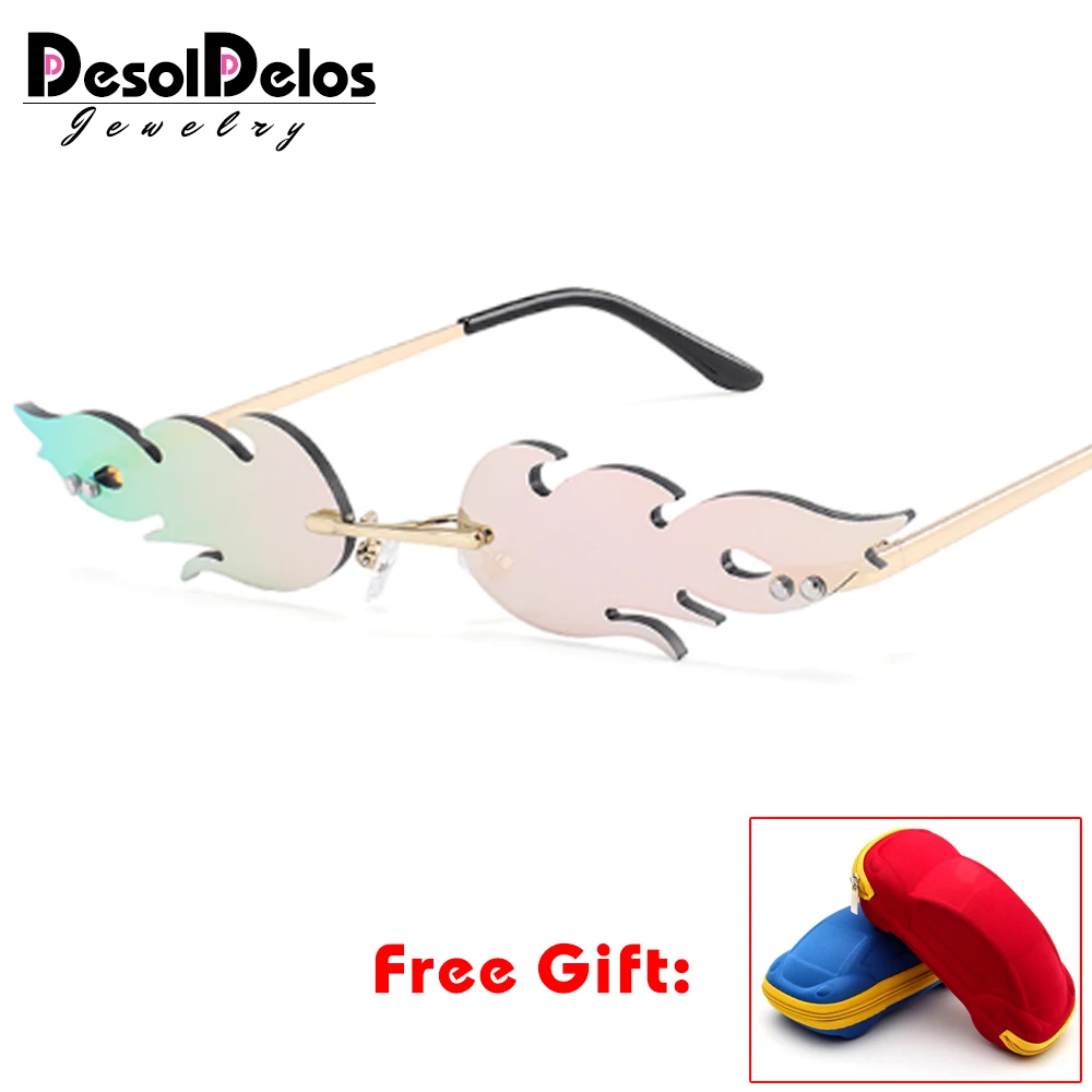 2019 новые модные солнцезащитные очки с огненным пламенем роскошные дизайнерские