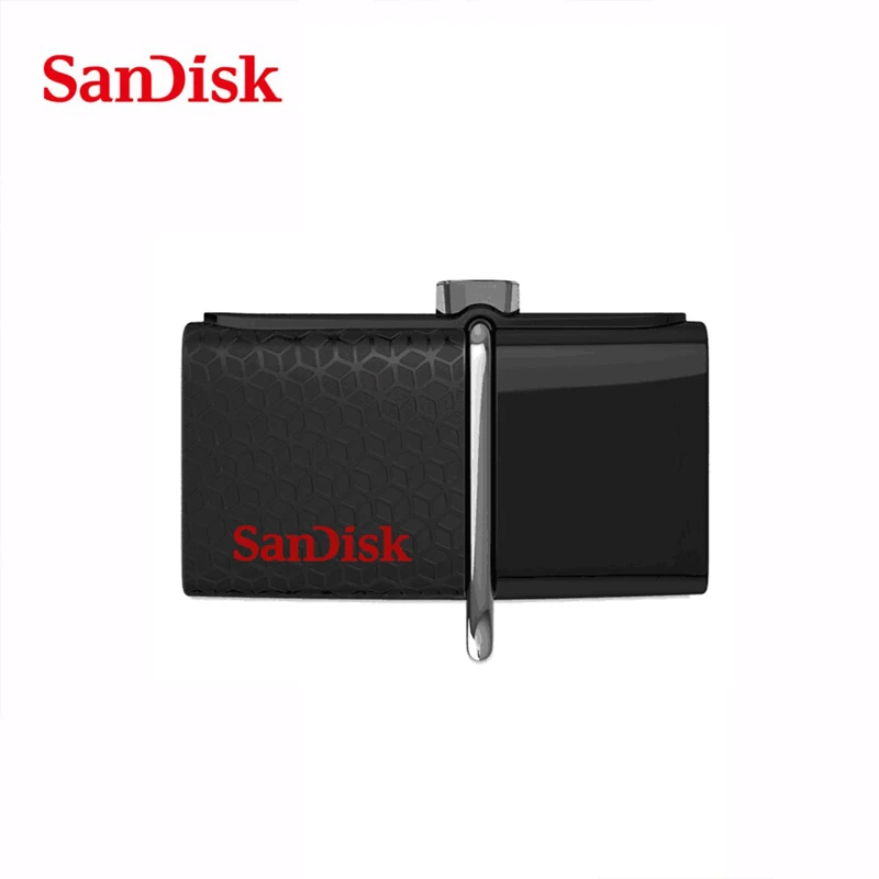 Флеш накопитель SanDisk с двойным USB 3 0 SDDD2 100% оригинал флеш OTG флешки накопители 130 м/с