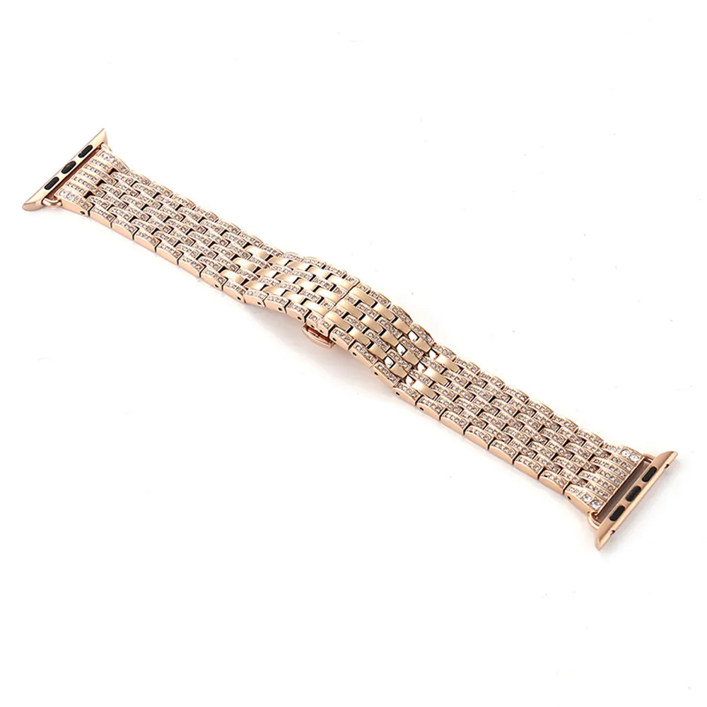 Браслет для Apple Watch 42 мм 38 40 44 ремешок часов браслет со стразами iwatch серии