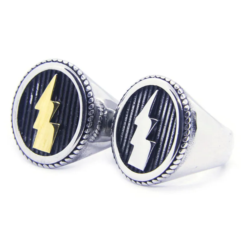 Прямая поставка новый дизайн кольцо с молнией из нержавеющей стали 316L в стиле