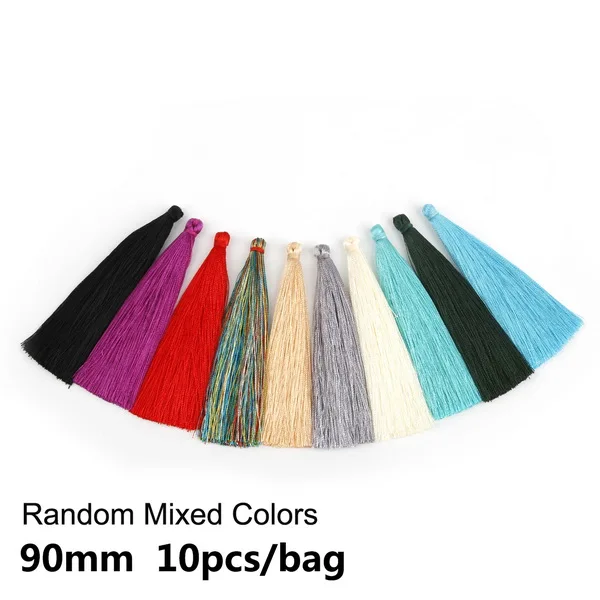 Mix color random 90 мм 5-10 шт/партия маленькая мини-кисточка кулон одежда декоративная 11 цветов искусственная кисточка для украшения дома DIY - Цвет: Mix color random