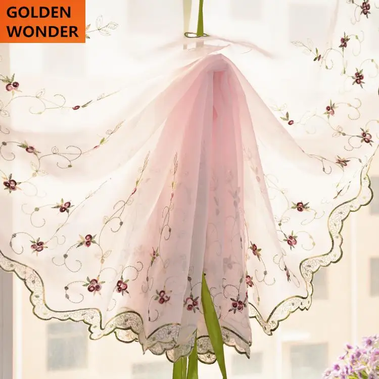 Занавески с воздушным шаром римская занавеска вышивкой для окна прозрачная