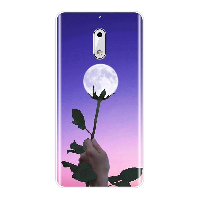 Мягкий силиконовый чехол из ТПУ для Nokia X6 7 Plus Забавный 8 6 5 3 2 1 со звездой луной