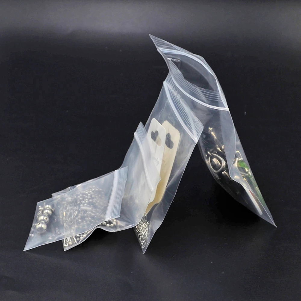 BOG-0.16mm толстой прозрачной Пластик различных размеров поли Ziplock мешки на молнии