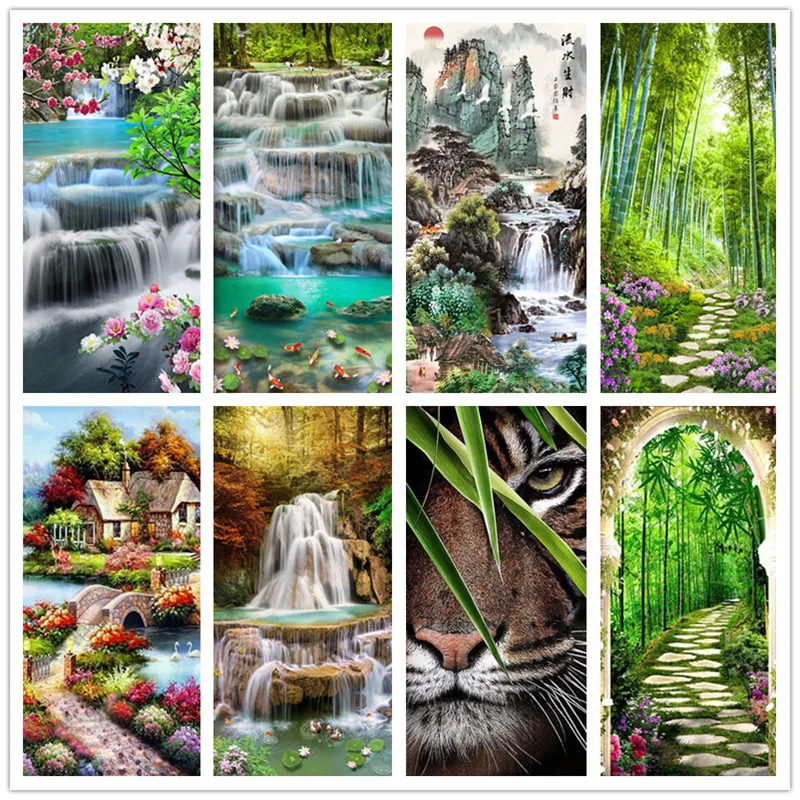 Алмазная Картина Пейзаж вышивка полный круг Diy Набор буровая игла Сделай Сам