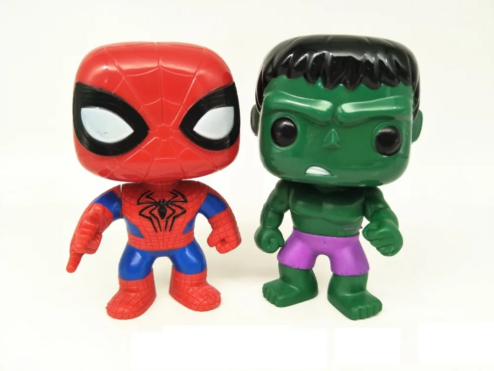 Лига Справедливости и Марвел Халк Железный человек Человек паук Logan модель