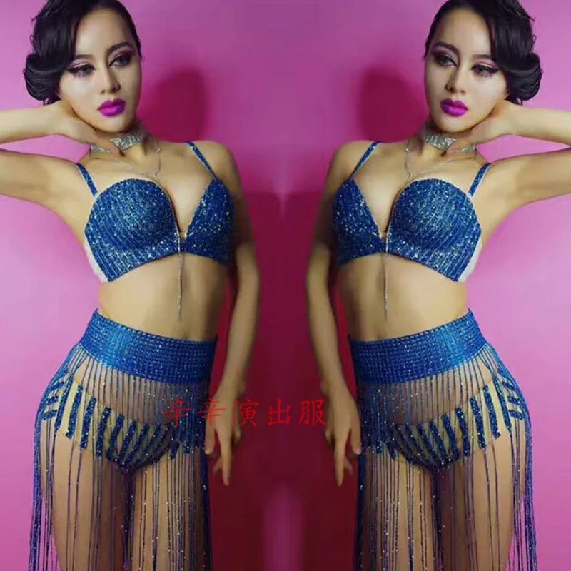 

Горячие джаз танец костюмы для женщин; Пикантная женская обувь Ленточки с бахромой одежда для детей вечерние бар танцоров паб пикантные жен...