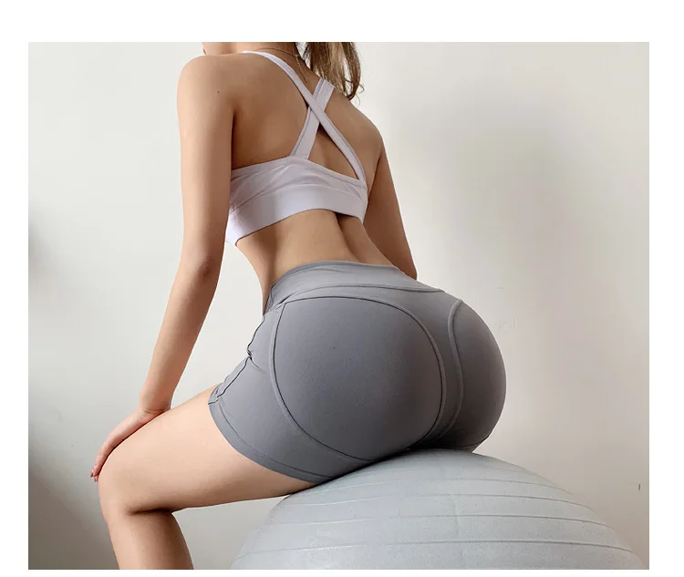 SOISOU женские спортивные шорты для йоги фитнес эластичные шорты женские шорты для тренировок спортивные женские плотные, высокоэластичные шорты с высокой талией