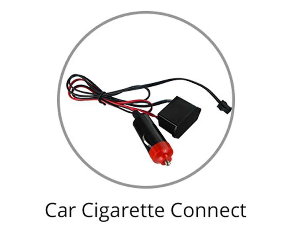 Car Charge Adapter ATCOMM 5 метров атмосферный светильник для двери автомобиля, внутренний светильник, холодный светильник, декоративная панель, консоль для автомобиля - Испускаемый цвет: Car Charge Adapter