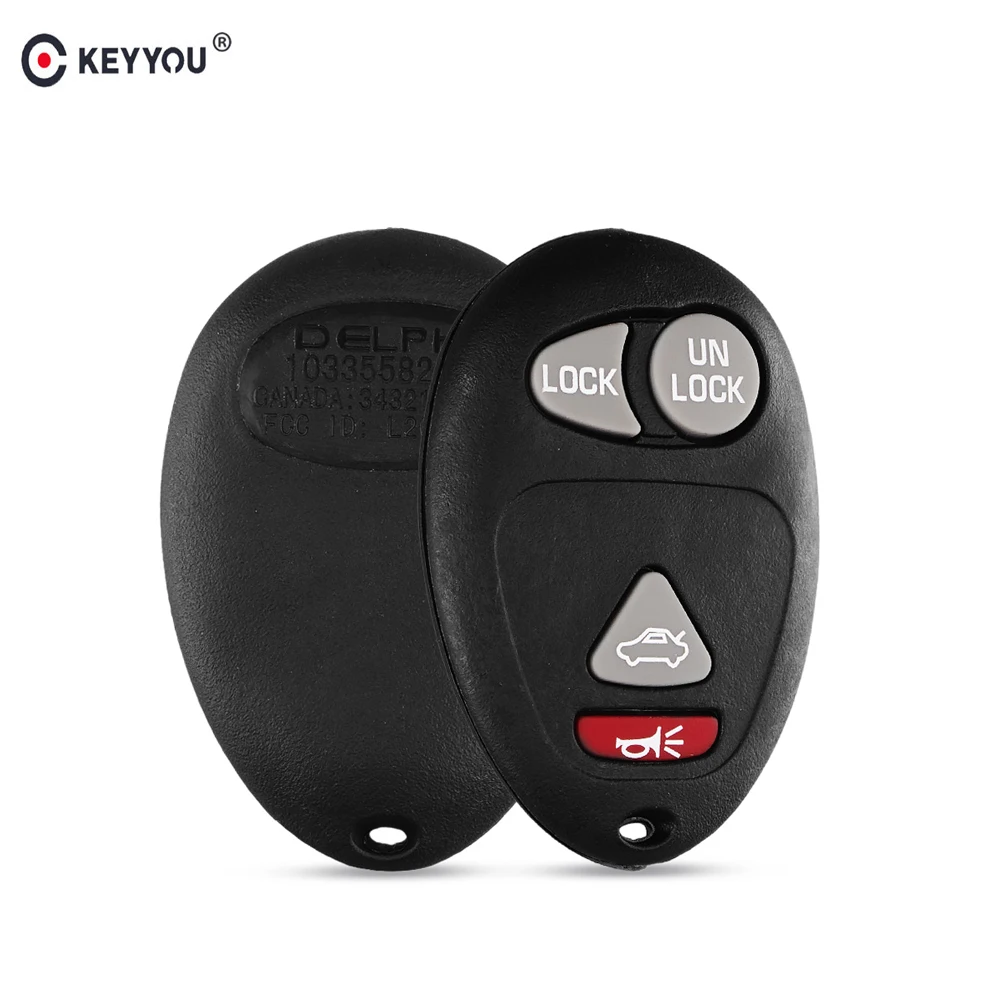 KEYYOU 4 кнопки дистанционного ключа автомобиля оболочки чехол Fob для G M/Chevy ДЛЯ Buick