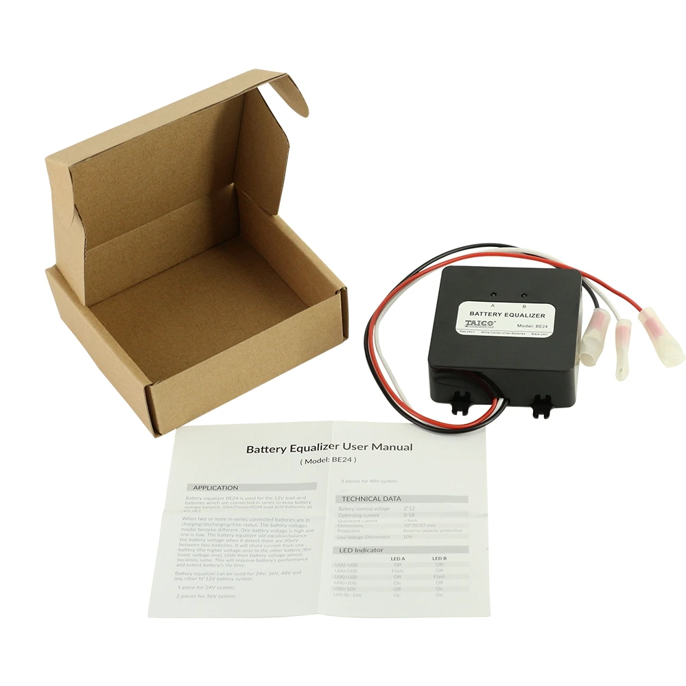 Аккумулятор балансир для 2X12 V свинцово-кислотная батарея банк система N* 12V батарея эквалайзер
