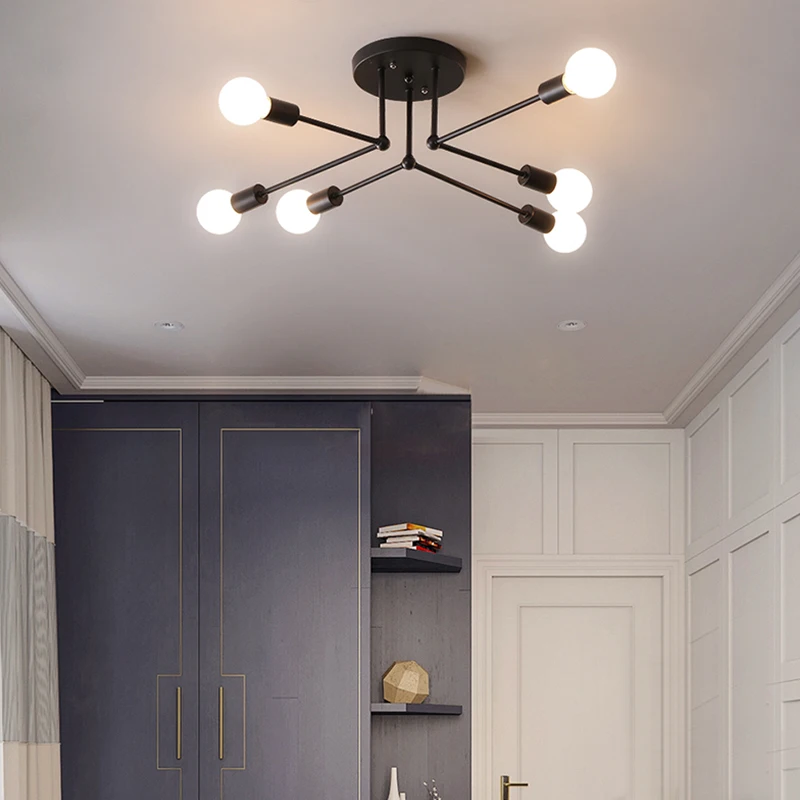 Светодиодные потолосветильник светильники E27 в винтажном стиле 6/8