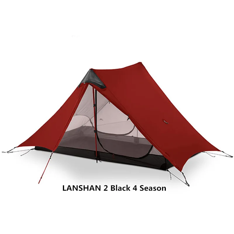 Red 2P 4 Season LanShan 2 3F UL GEAR 2 человека 1 человек Открытый Сверхлегкий Кемпинг палатка 3 сезона 4 сезон профессиональная 15D Silnylon бескаркасная палатка - Цвет: Red 2P 4 Season
