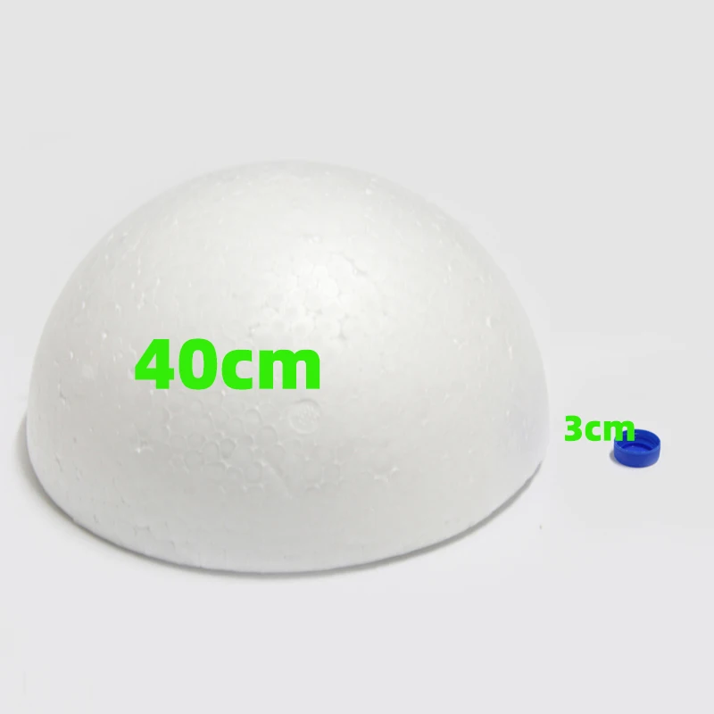Белый полукруглый пенопластовый шар 40 см в диаметре для детей/детей вечерние