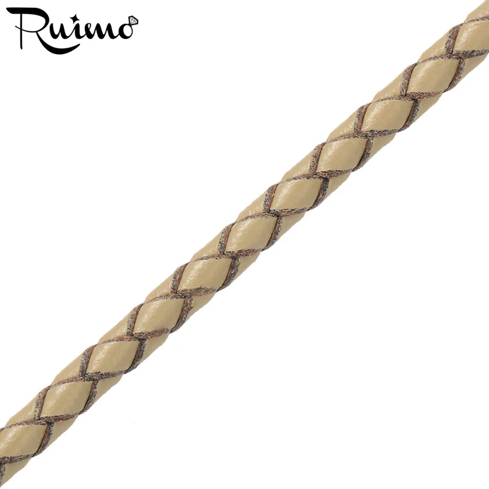 Шнур из натуральной кожи в винтажном стиле 3 мм | Украшения и аксессуары