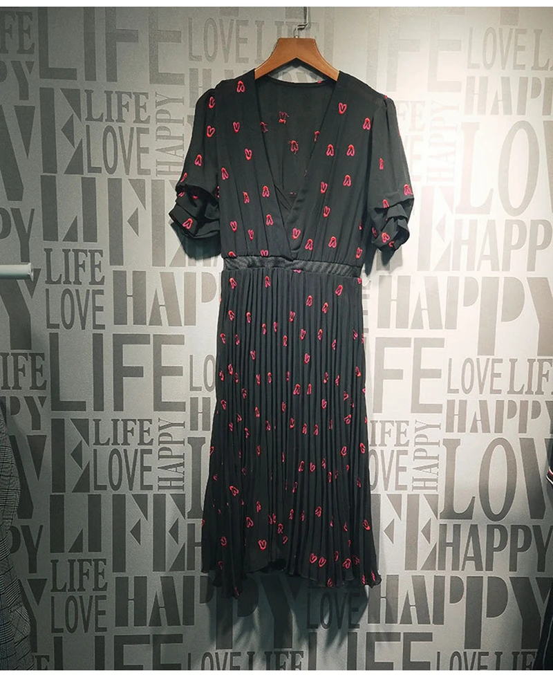 2019 высококачественное платье для подиума женское элегантное мини с v образным