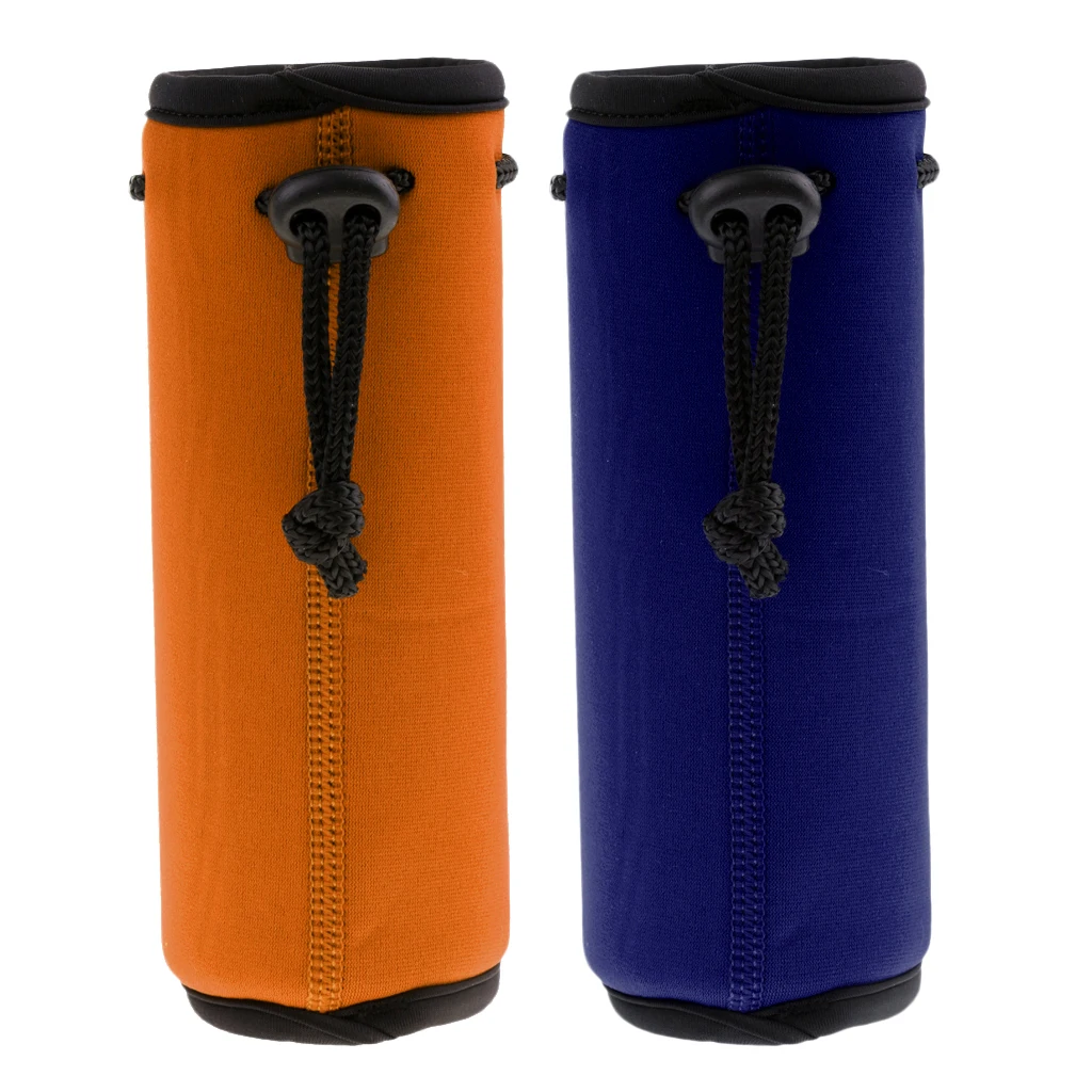 2 шт Неопреновая Изолированная Крышка для бутылки с водой и напитками оранжевый +