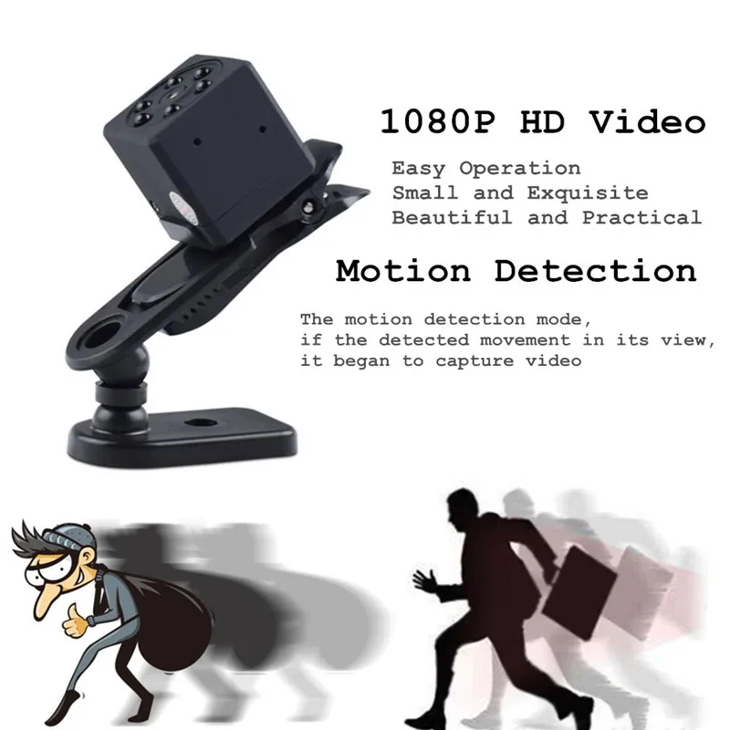 Мини камера Full HD 1080P спортивная экшн WiFi видеокамера с ИК ночным видением