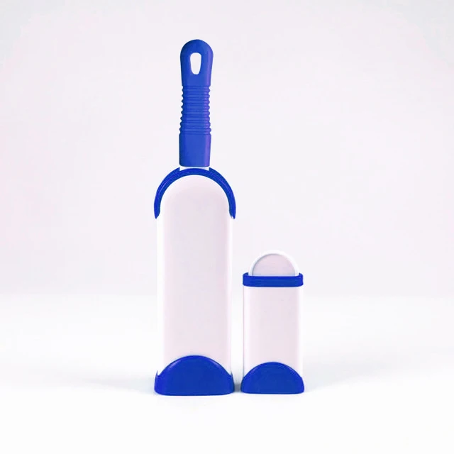 dark blue set Щетка для домашних животных, меховая Расческа для собак, инструмент для удаления шерсти домашних животных, щетка для кошек, двусторонняя мебель для дома, дивана, одежды, средство для удаления ворса - Цвет: dark blue set