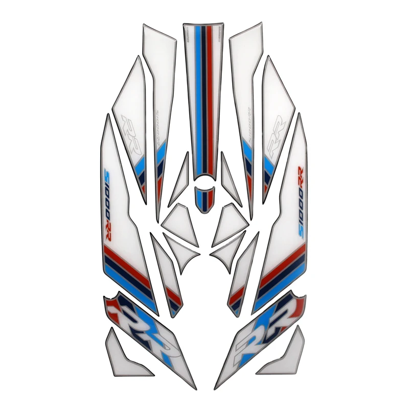 Аксессуары для мотоциклов 3D углеродного волокна Стикеры задней части наклейка