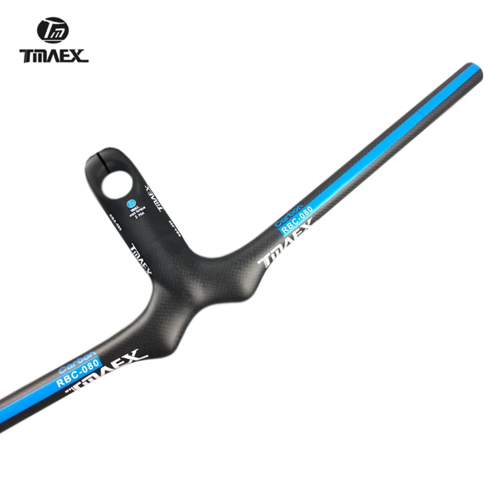 TMAEX Синий Новый 3K матовый полностью углеродный MTB велосипедный руль