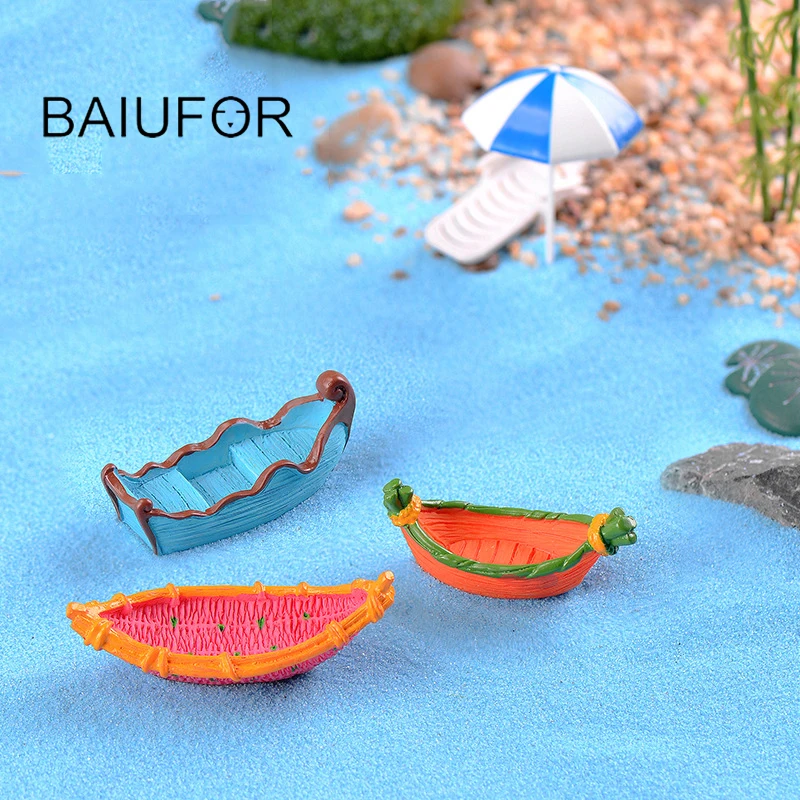 BAIUFOR карамельные цвета лодка фантастический корабль фея декор для сада