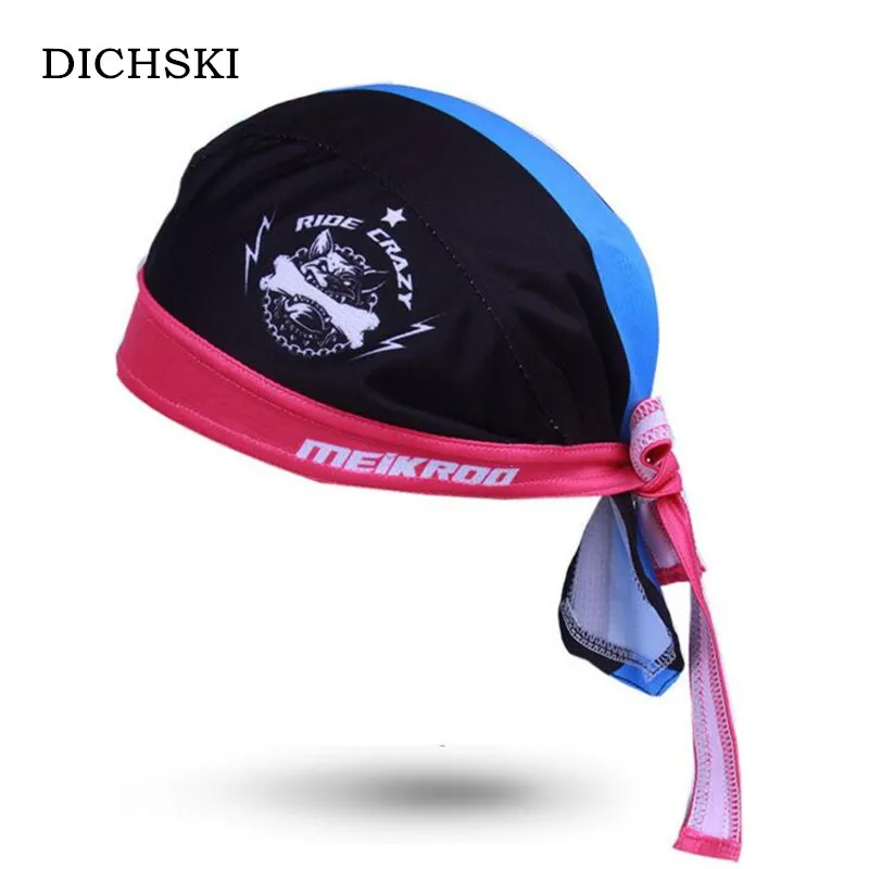 Cool dog black Печатные горные велосипедные колпачки повязка на голову пот шарф MTB Ciclismo бандана головные уборы велосипед велоспорт шляпа пиратский платок на голову H066 - Цвет: Cool dog black