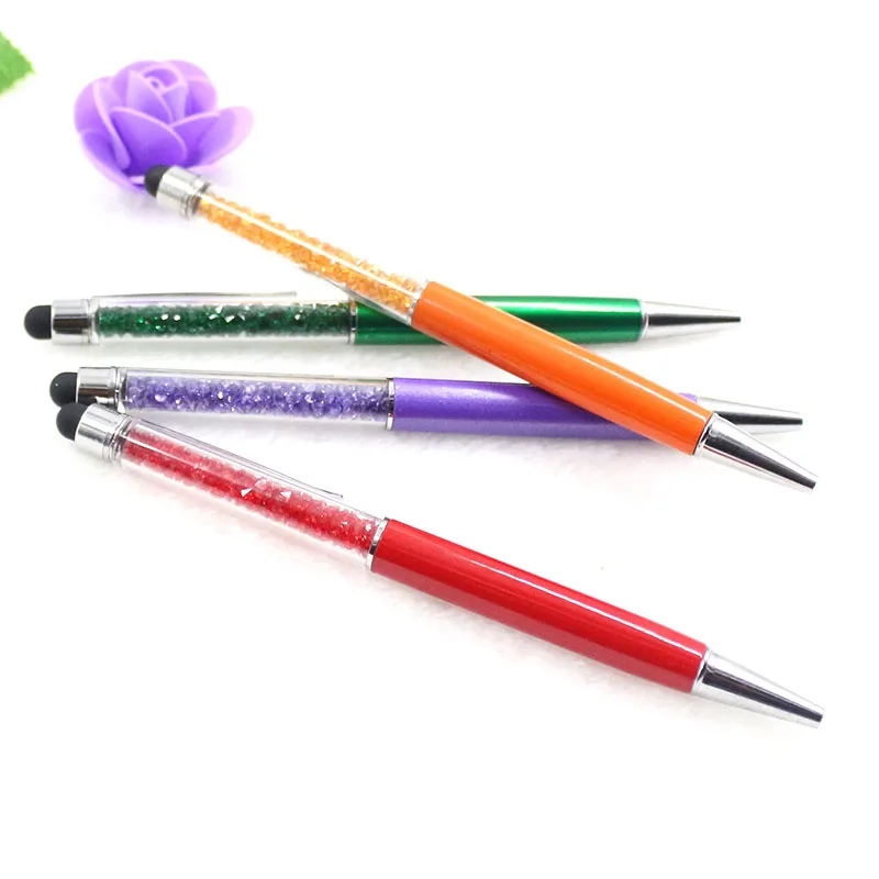10 цветов Хрустальная Алмазная шариковая ручка Модная креативная стилус