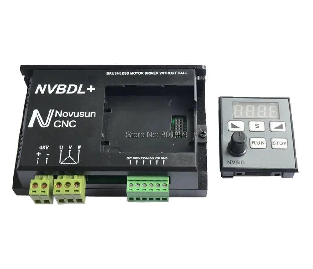 CNC 24-60 В 400 Вт dc безщеточный шпиндель водитель мотора комплект nvbdl + ЖК-панель нет