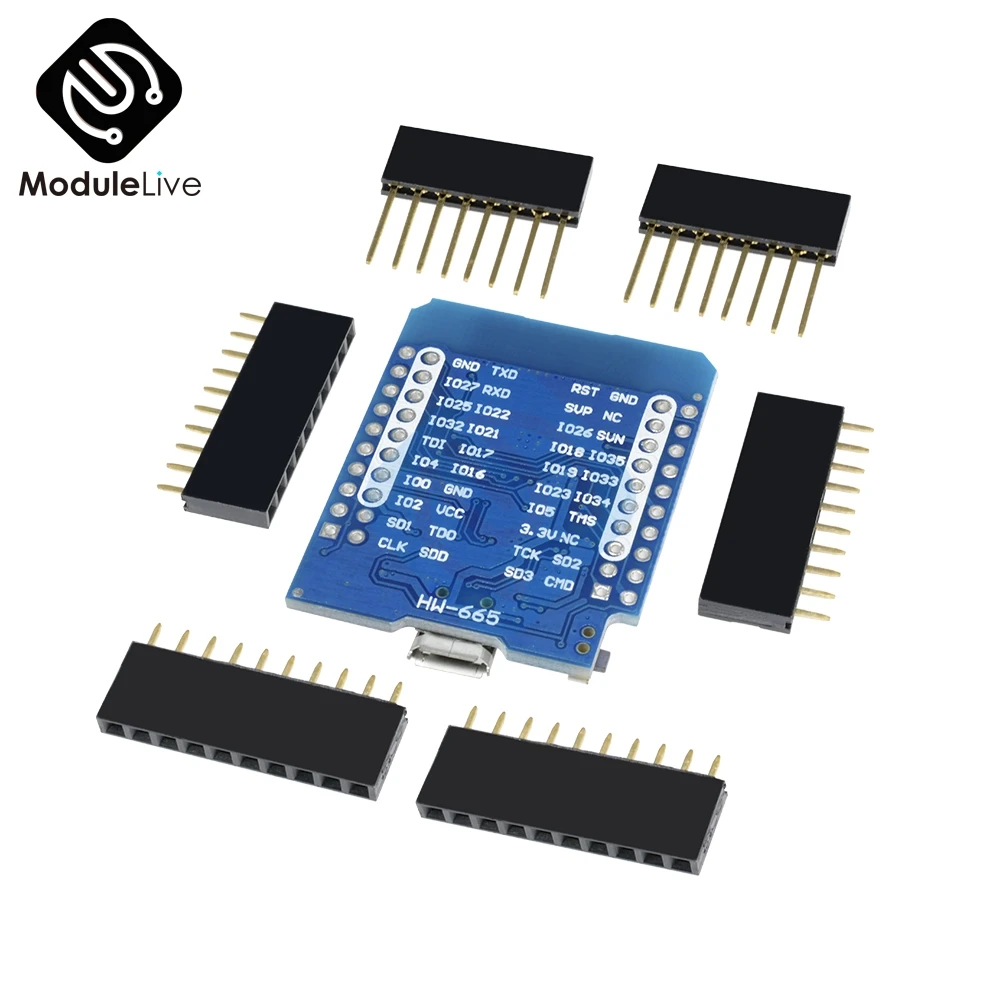 Макетная плата с модулем и штифтами для Arduino DIY KIT Wemos Mini D1 ESP8266 ESP32 ESP 32S WIFI + Bluetooth