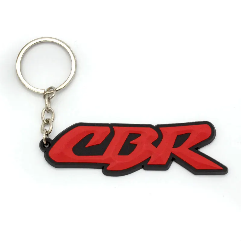 CBR Универсальный брелок для мотоцикла, резиновый брелок для Honda Suzuk Kawasaki Yamaha Ducati KTM CBR GSXR GSX-R FZ1 - Название цвета: CBR