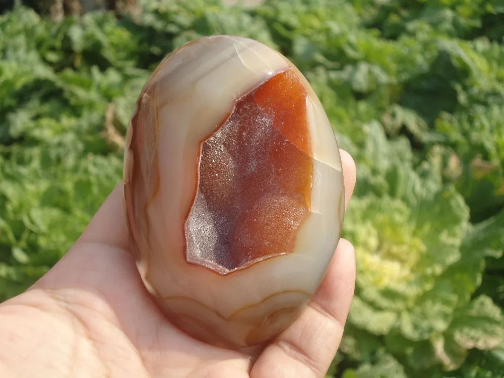 Лучше всего! 195 г натуральный агат отверстие Пирамида кластер корнукопия из