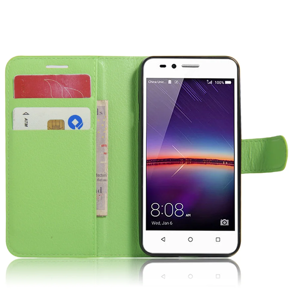 CYBORIS для Huawei Ascend Y3 Y3C Y336 y360 кожаный чехол телефона откидной Чехол с подставкой