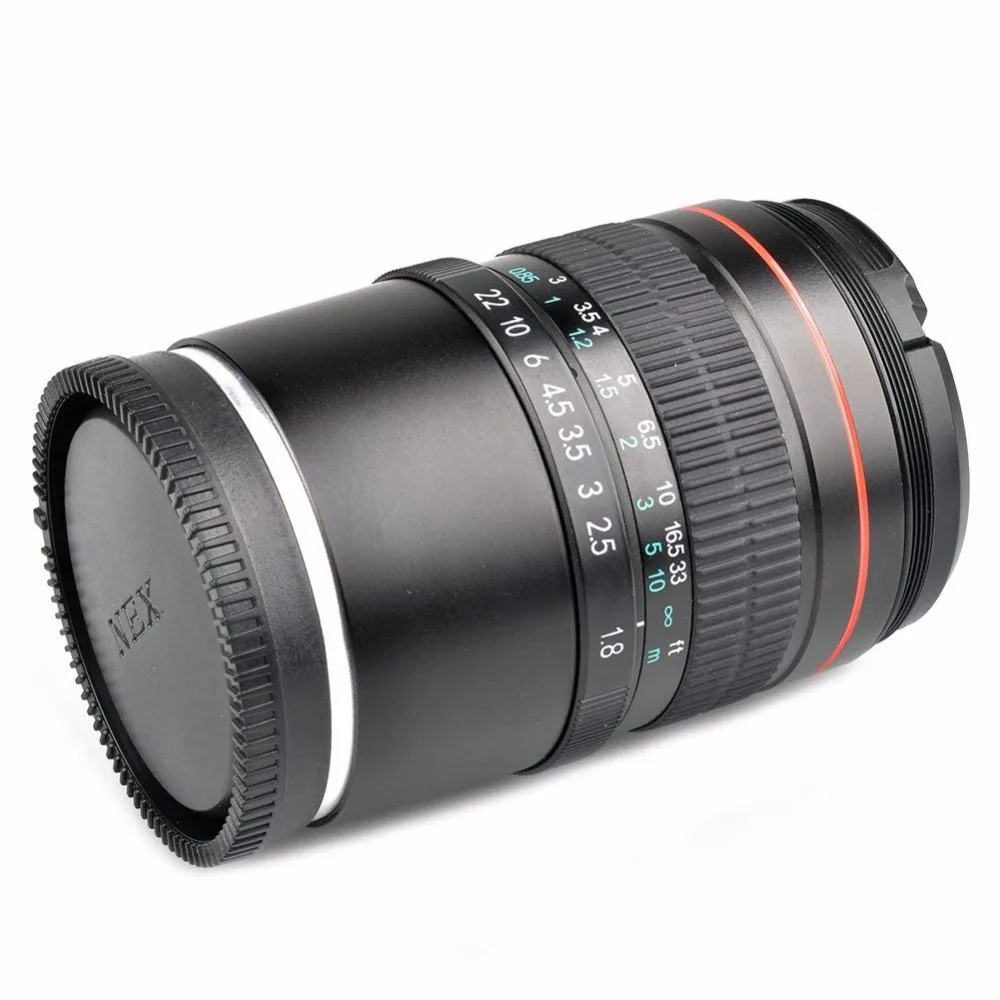 Lightdow 85 мм F1.8 Средний телеобъектив портрет для мобильных телефонов с E Mount объектив для sony A9 A7R A7S A7 NEX-7 NEX-6 NEX-5 A6500 A6300 A6000