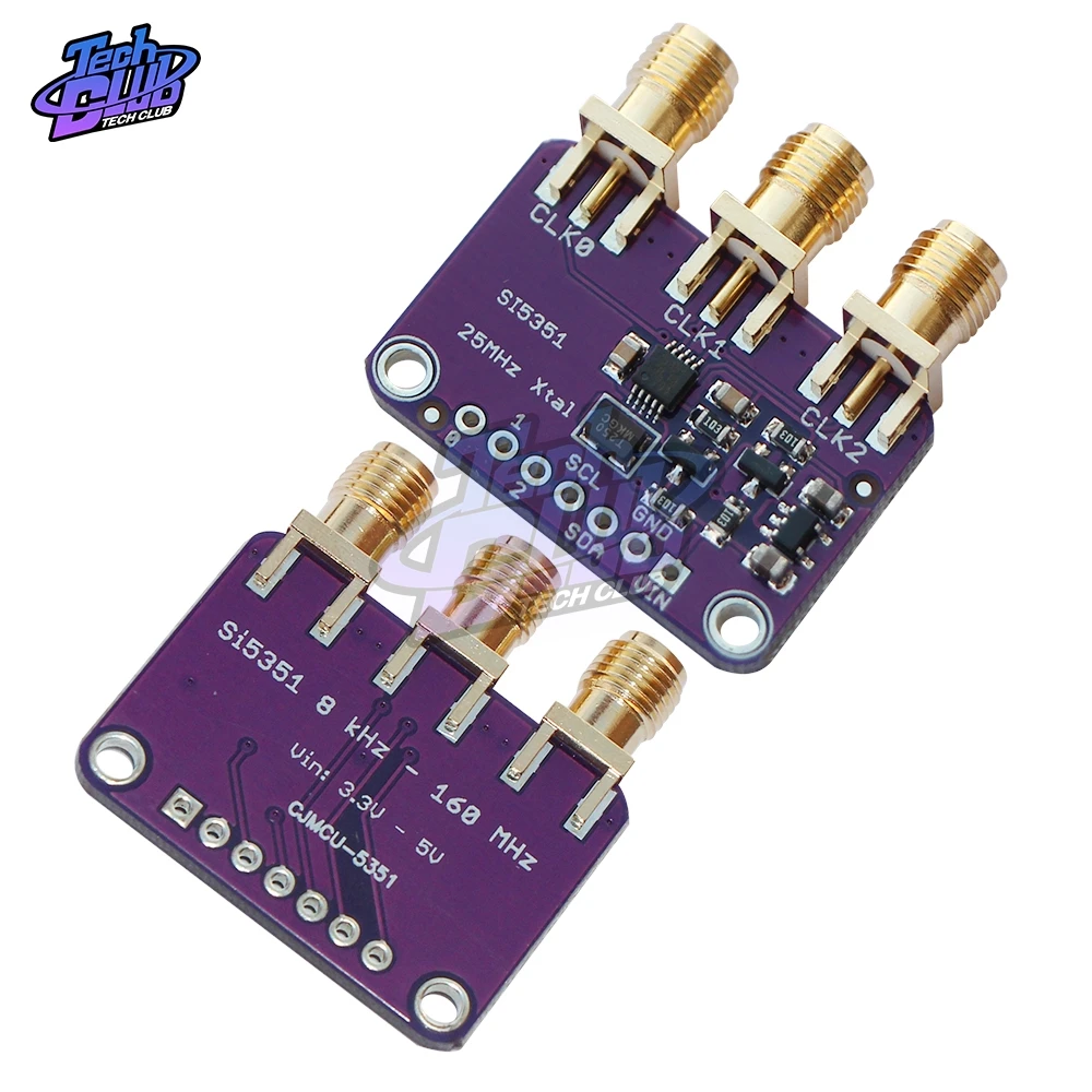 8KHz-160MHz CJMCU-5351 Si5351A Si5351 I2C Clock Generator Breakout Board Module Signal for Arduino DC 3V-5V | Инструменты