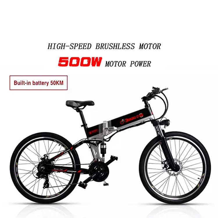 Электрический горный велосипед 48V500W вспомогательный горный велосипед литиевая батарея 48V10. 4AH электрический велосипед