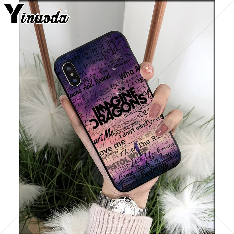 Yinuoda imagine Dragon TPU Мягкий силиконовый чехол для телефона, чехол для Apple iPhone 8 7 6 6S Plus X XS MAX 5 5S SE XR мобильных телефонов