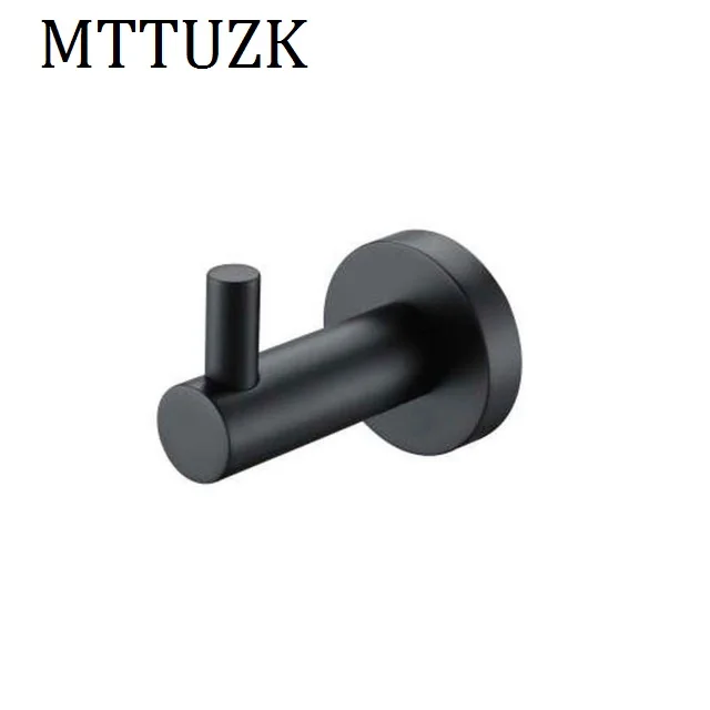 MTTUZK классический 304 черный крючок из нержавеющей стали крючки для полотенец