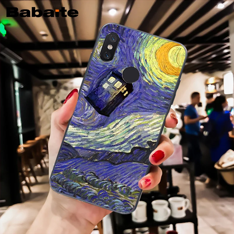 Черный чехол для телефона Babaite Tardis Doctor Dr Who Police Box Для Xiaomi MiA1 A2 lite F1 Redmi8 4X 5Plus S2 Note7 8Pro