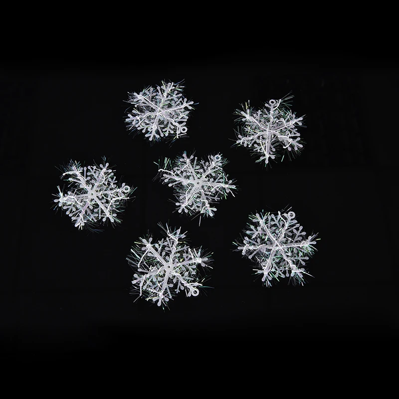 60 шт. украшения для новогодней ёлки 6 см|hanging ornaments|tree decorationwhite snowflake christmas ornaments |