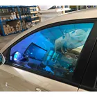 Нано-керамическая пленка, 50 см x 400 см (20 дюймов x 157 дюйма), цветная тонировка для окон автомобиля, хамелеон, 55% в, тонировка солнечной энергии, пленка для оконного стекла