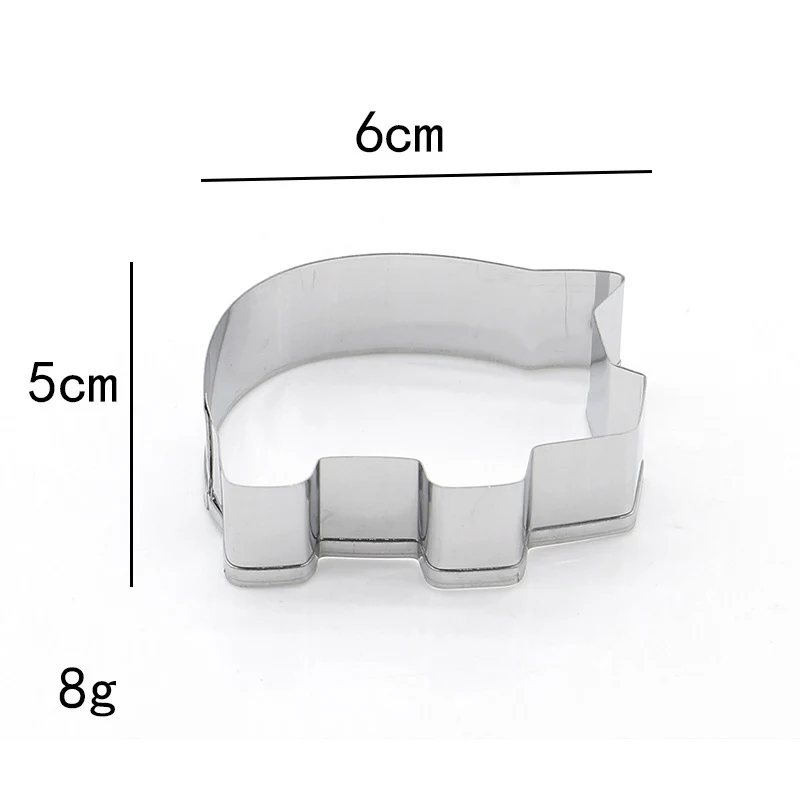 1 Pcs Stainless Steel Pig Shape Biscuit Pastry Cookie Cutter Cake Decor Baking Mold Tools HG99 | Дом и сад