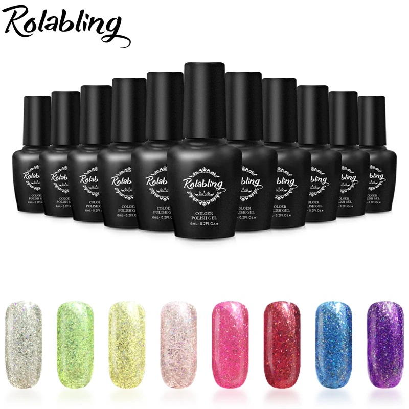 Гель-лак Rolabling для ногтей 6 мл праймер долговечный Светодиодный УФ-Гель-лак |